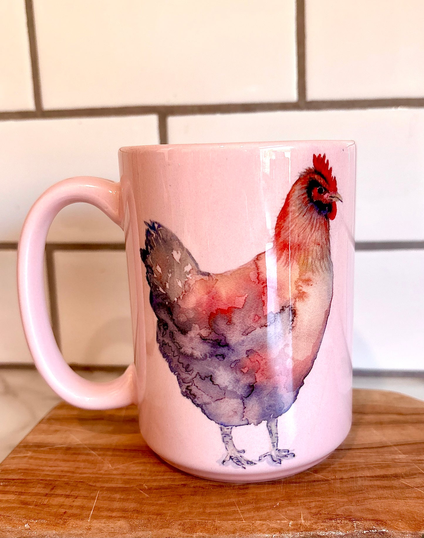 Chicken mug - pink