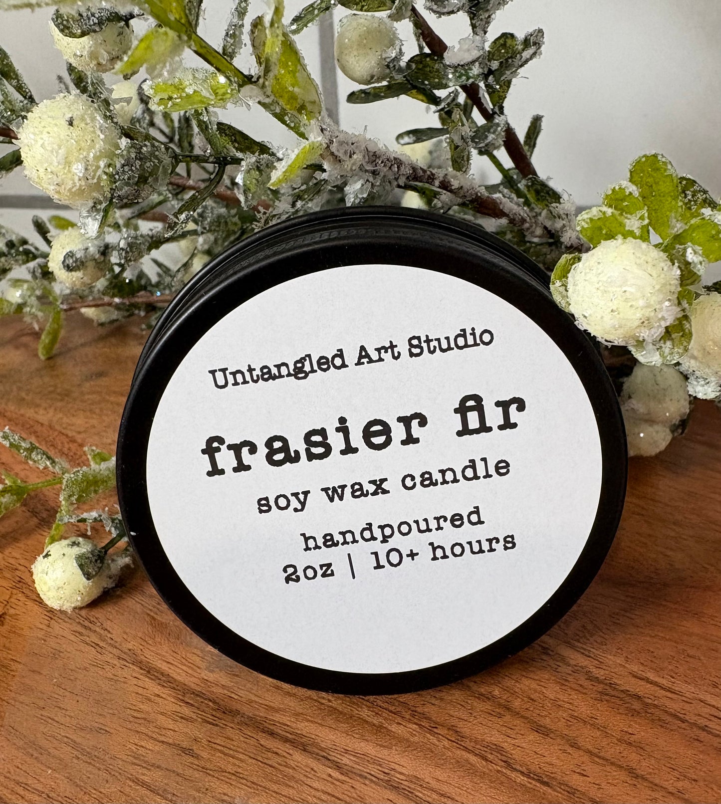 Frasier Fir - Candle and Greeting Card- THANK YOU