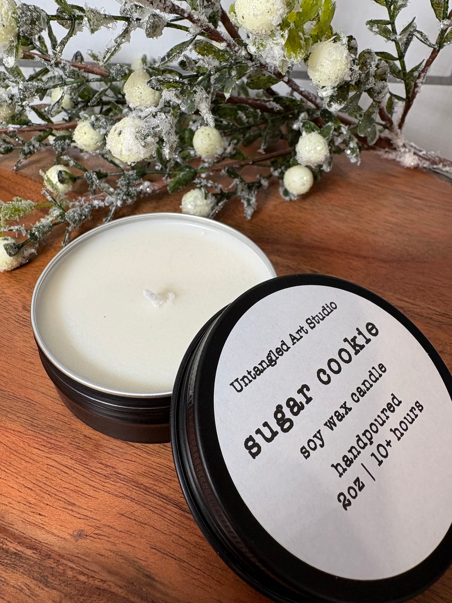 Sugar Cookie -Candle and Card - JUST FOR YOU
