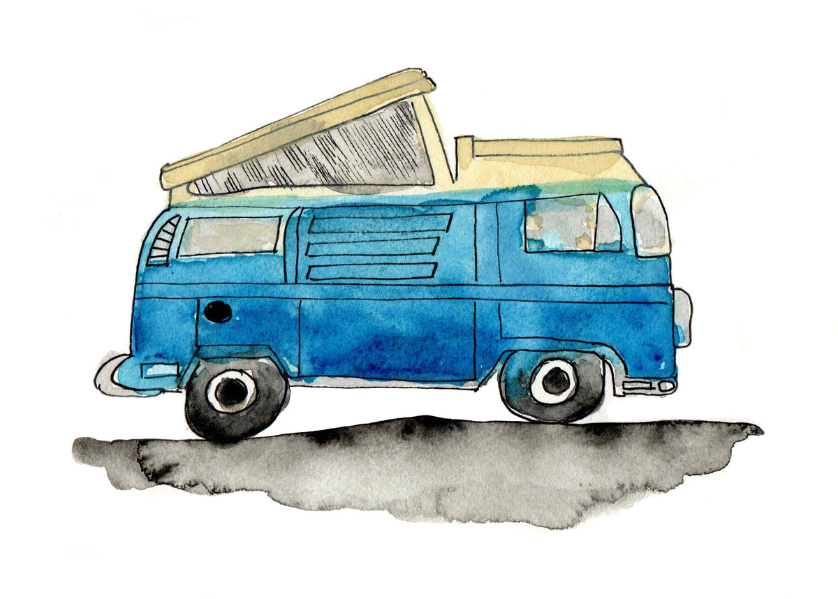 VW Van T-Shirt- Black