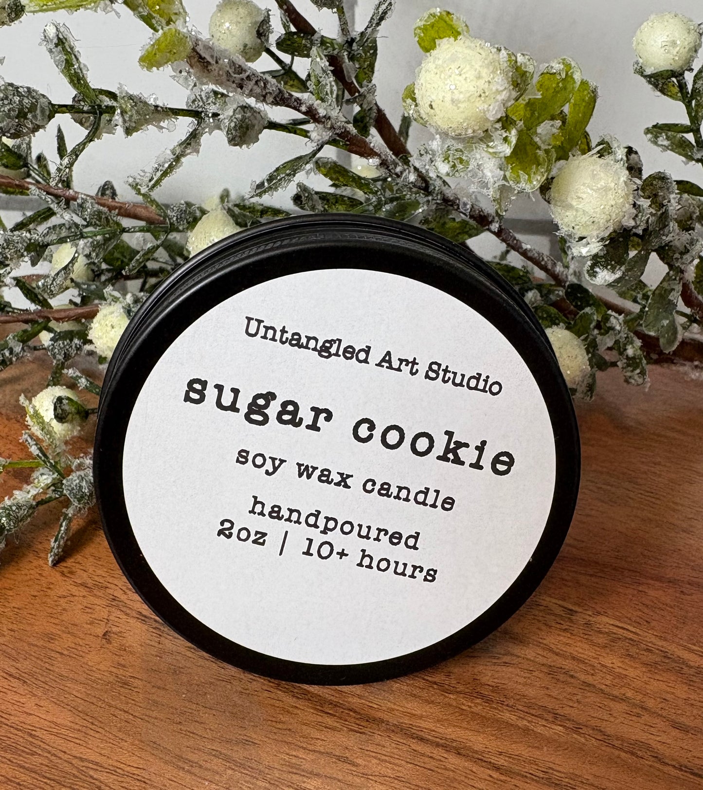 Sugar Cookie -Candle and Card - JUST FOR YOU