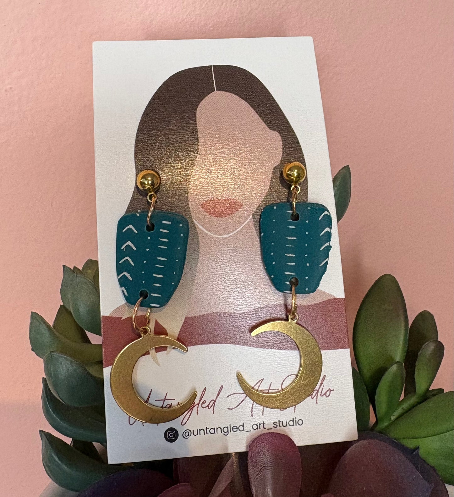 Crescent moon earrings