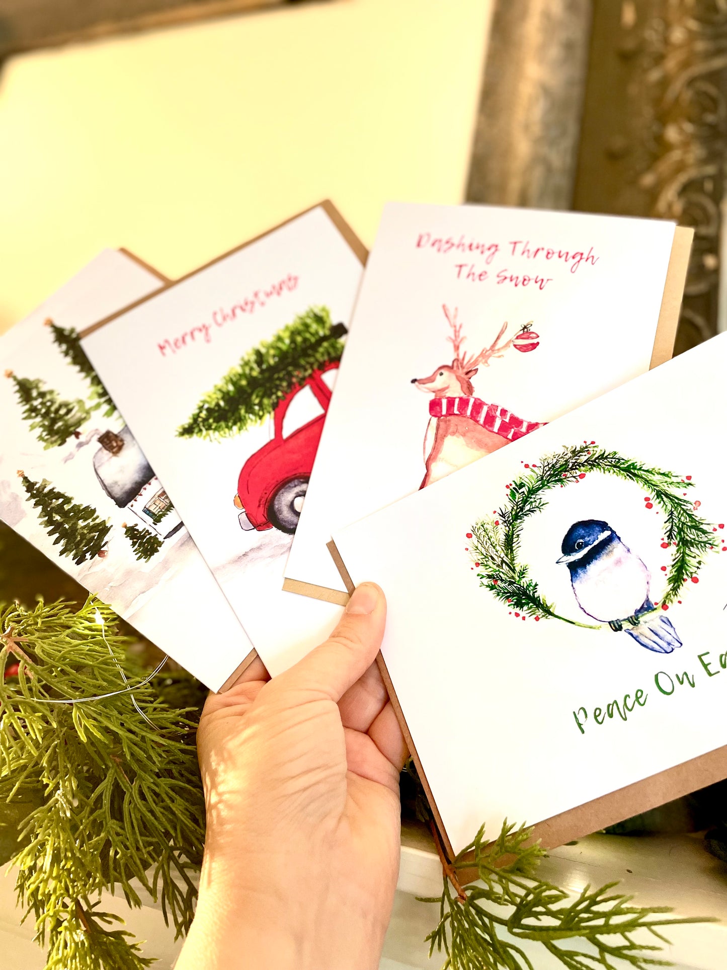 Buy More and Save -Assorted Christmas Card Set, Holiday Cards Pack (Choose your pack size )