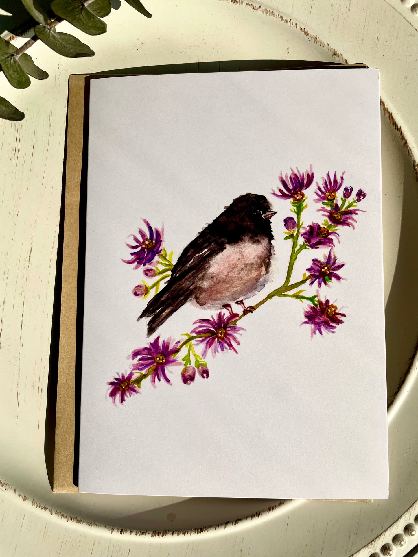 Junco Greeting Card