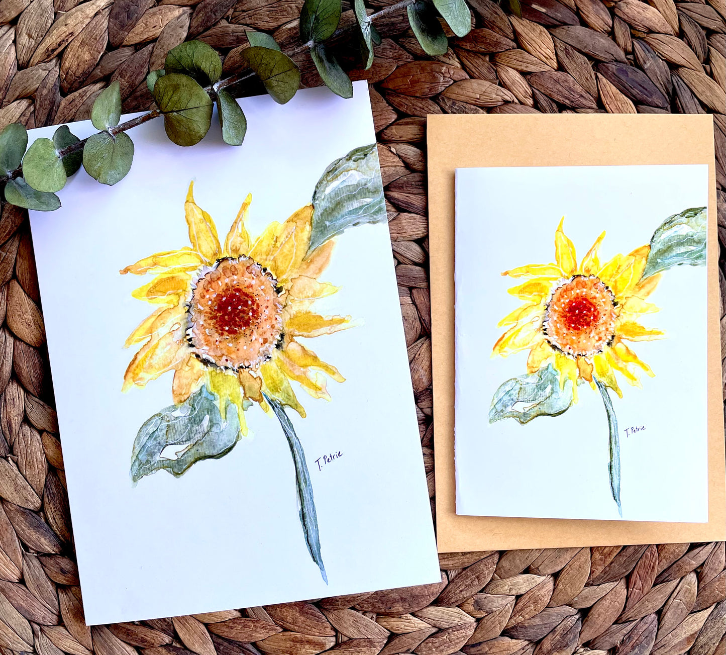 Sunflower Cards - Mini and Large Sizes