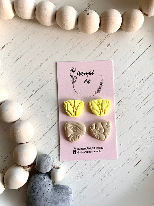 Yellow and Beige Stud pack