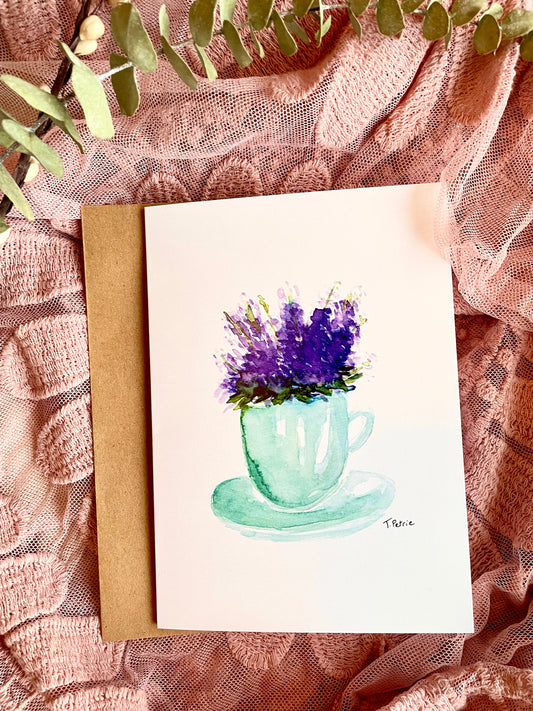 Cup of Lavender Card