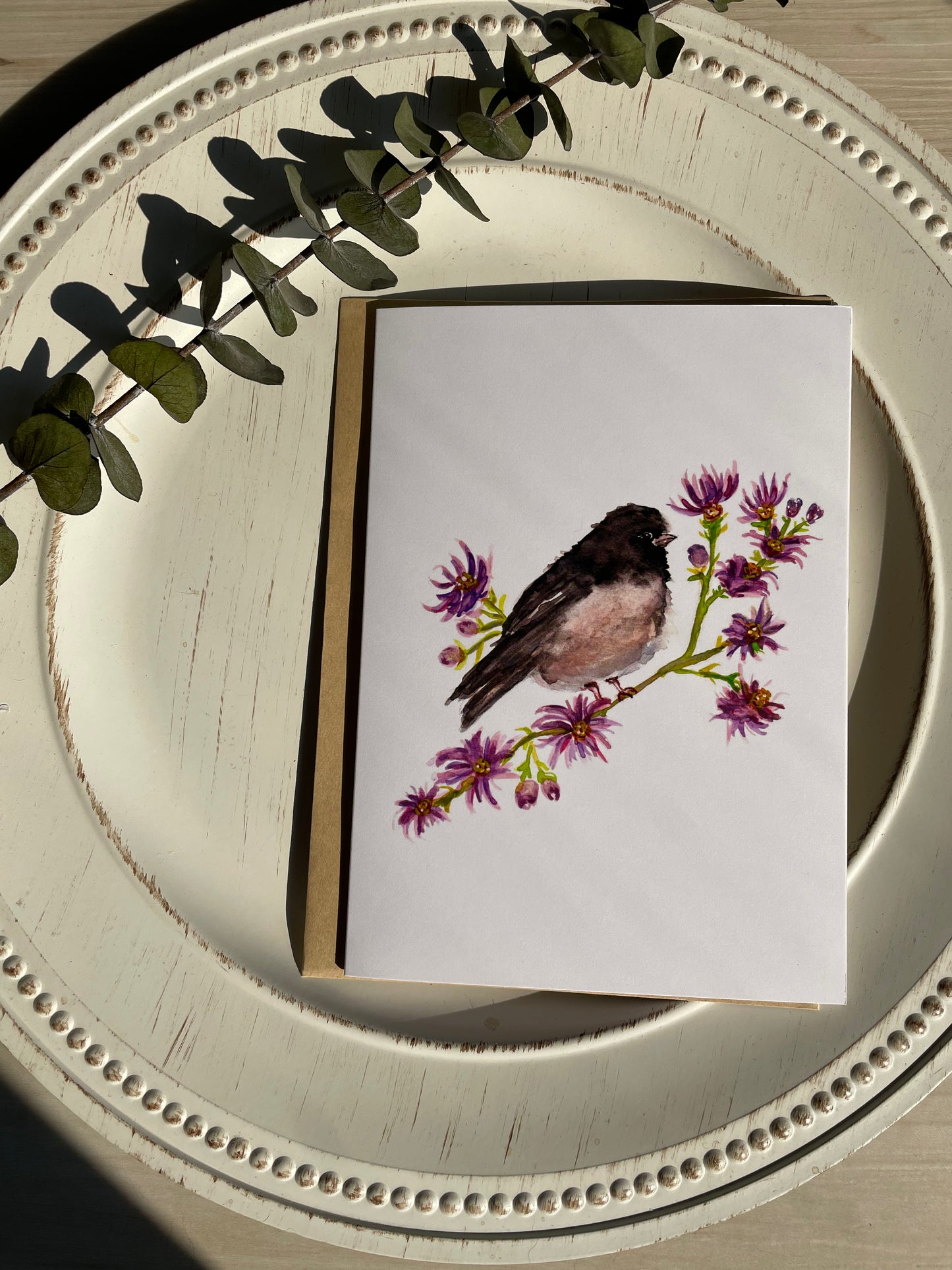 Junco Greeting Card